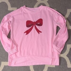 Pink Bow Kids Sweatshirt